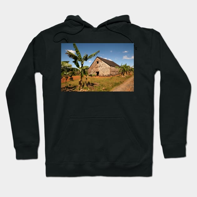 Tobacco house near Vinales in Cuba Hoodie by Offiinhoki